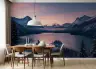 Majestic Mountain Lake Sunset Scenery Wall Mural 6