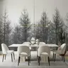 Monochrome Bare Trees Forest Wall Mural 6