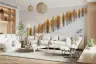 Golden Larch Trees Winter Landscape Wall Mural 8