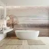 Misty Winter Morning Tree Landscape Wall Mural 6