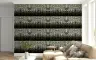 Elegant Dark Botanical Cascading Vine Wallpaper 8