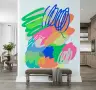 Vibrant Abstract Colour Splash Wall Mural 6