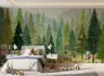 Woodland Adventure Camp Kids Wall Mural 8