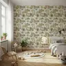 Watercolor Wildwood Animals Burrow and Teepee Wallpaper 6