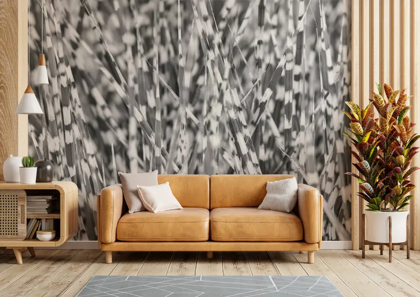 Zebra Grass Wall Mural