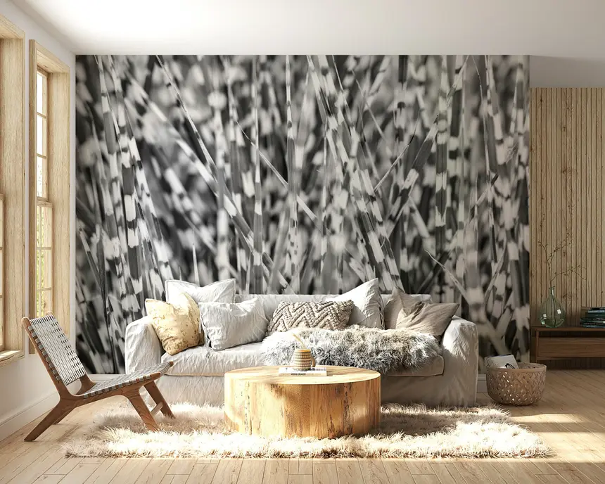 Zebra Grass Wall Mural