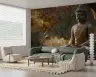 Serene Buddha Meditation Earthy Tones Wall Mural 6