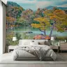 Serene Japanese Garden Lake Wall Mural 8