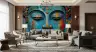 Abstract Buddha Face Wall Mural 6