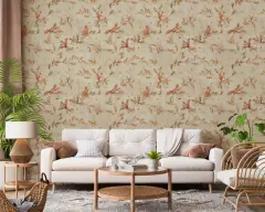 Woodland Squirrels and Oak Leaves Wallpaper