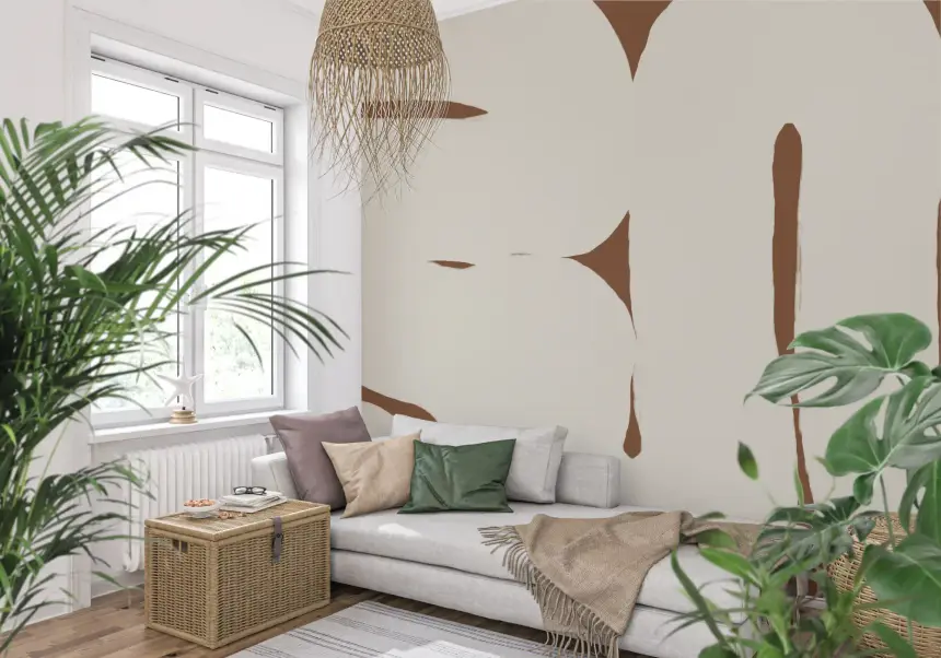 Organic Embrace Wall Mural