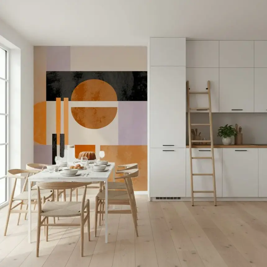 Abso Light Geometry Wall Mural