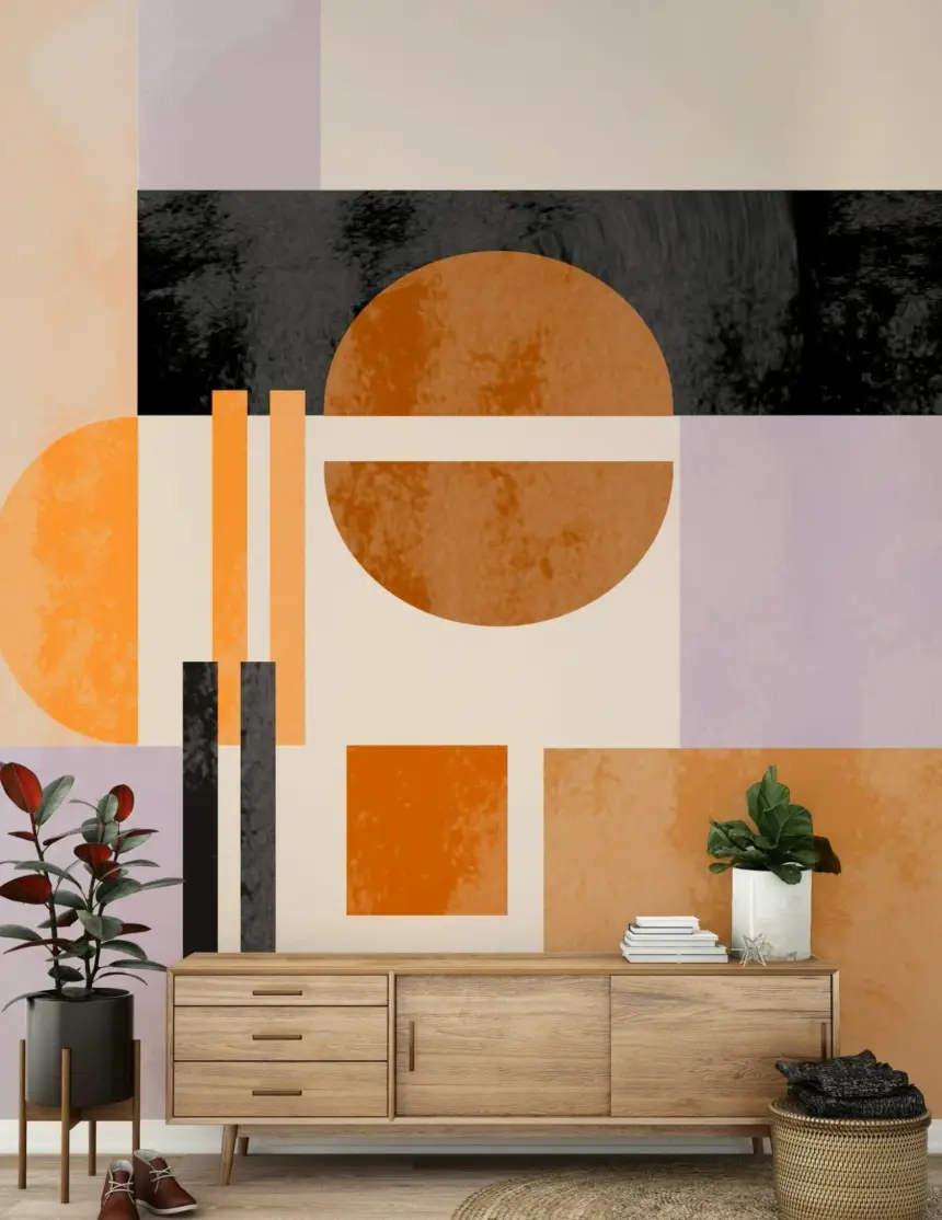 Abso Light Geometry Wall Mural