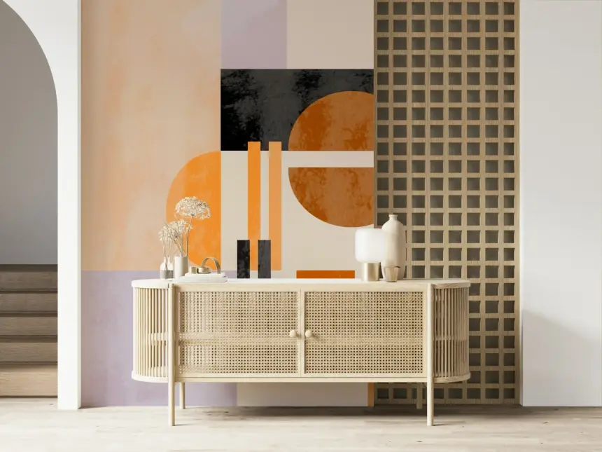 Abso Light Geometry Wall Mural