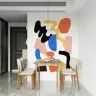 Abstract Shapes Colour Block Wallpaper 2