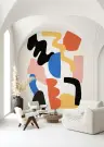 Abstract Shapes Colour Block Wallpaper 4