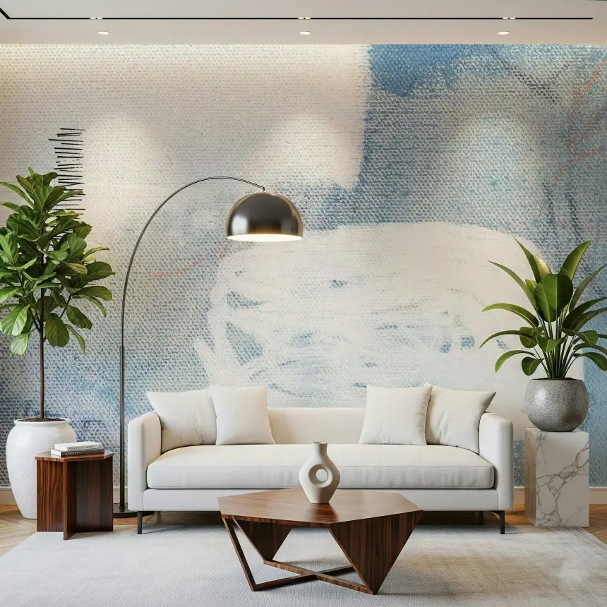 Abstract Blue Dreamscape Wall Mural - 2711745