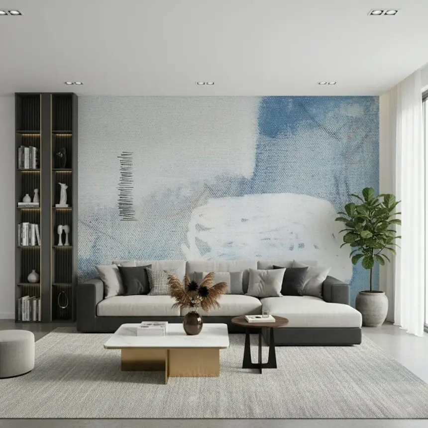 Abstract Blue Dreamscape Wall Mural - 2711745