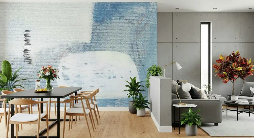 Abstract Blue Dreamscape Wall Mural - 2711745