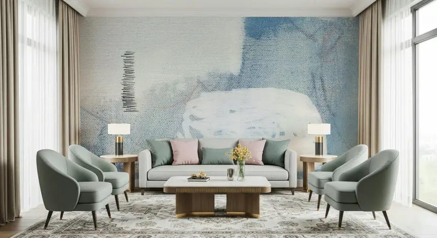Abstract Blue Dreamscape Wall Mural - 2711745
