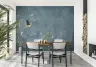 Indigo Slate Rough Concrete Splatter Effect Wallpaper Mural 1