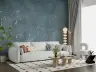 Indigo Slate Rough Concrete Splatter Effect Wallpaper Mural 3
