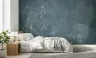 Indigo Slate Rough Concrete Splatter Effect Wallpaper Mural 4
