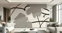 Abstract Ink Splatter Wall Mural