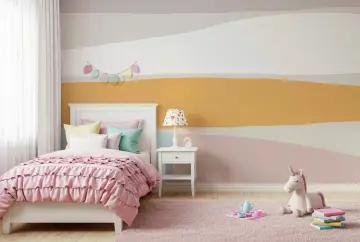 Abstract Colour Block Wall Mural