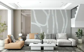 Abstract Curved Lines Wallpaper
