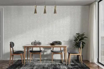 Abstract Geometric Script Wallpaper