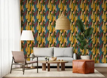 Abstract Organic Shapes Wallpaper