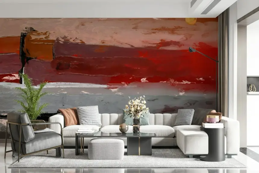 Abstract Landscape Wall Mural