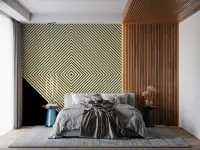 Geometric Line Art Wall Mural