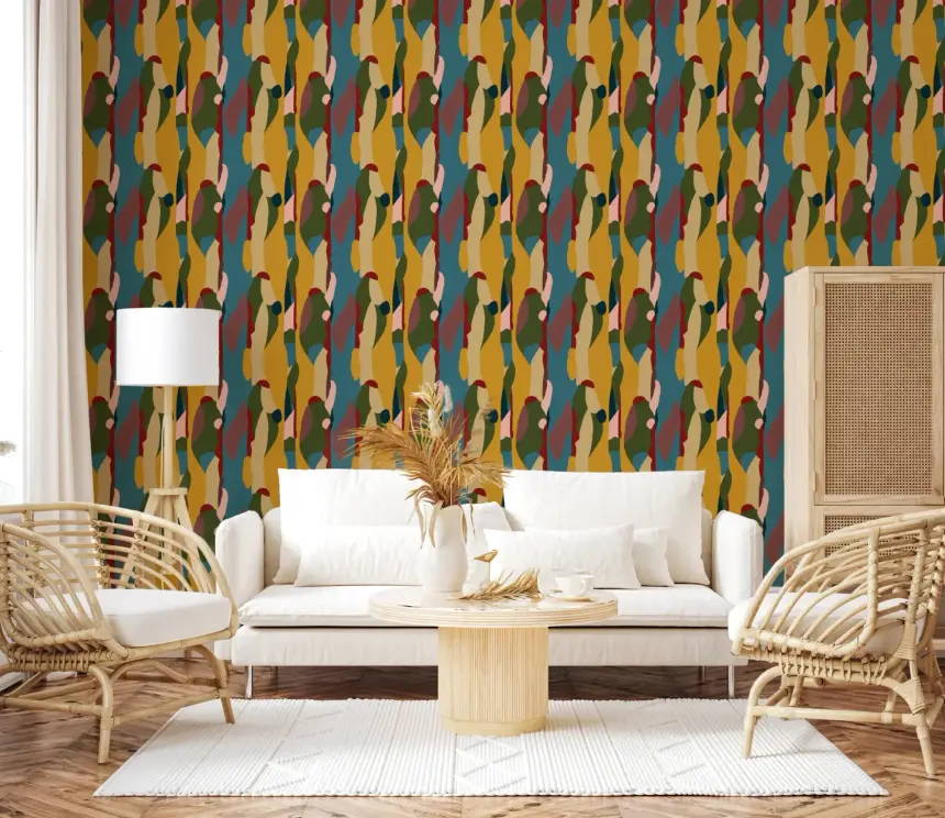 Abstract Shapes Modern Geometry Wallpaper