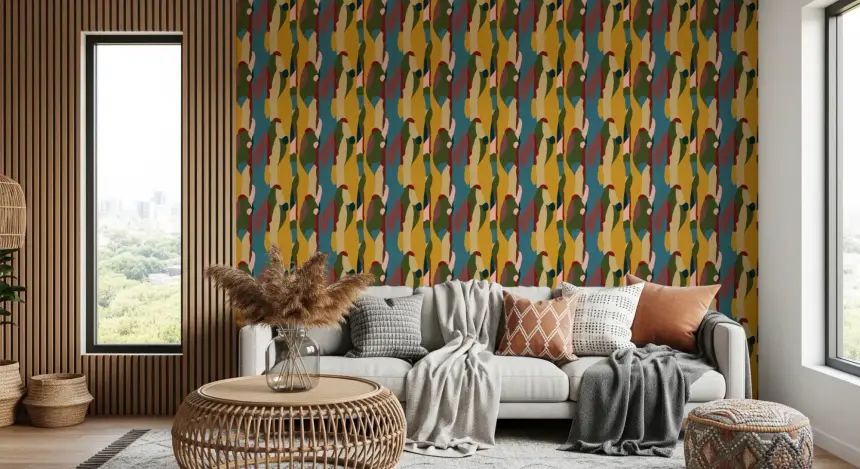 Abstract Shapes Modern Geometry Wallpaper