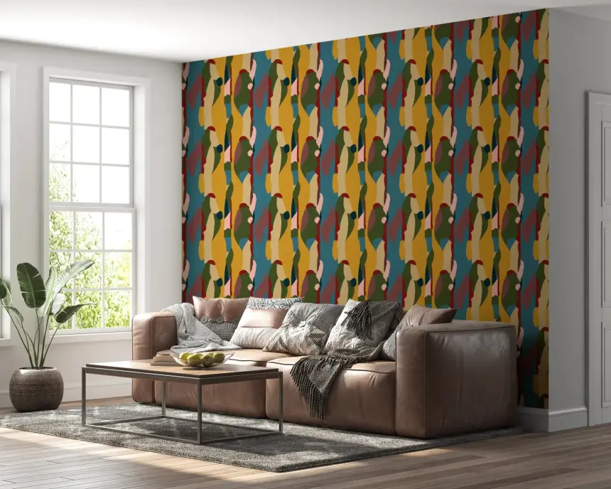 Abstract Shapes Modern Geometry Wallpaper