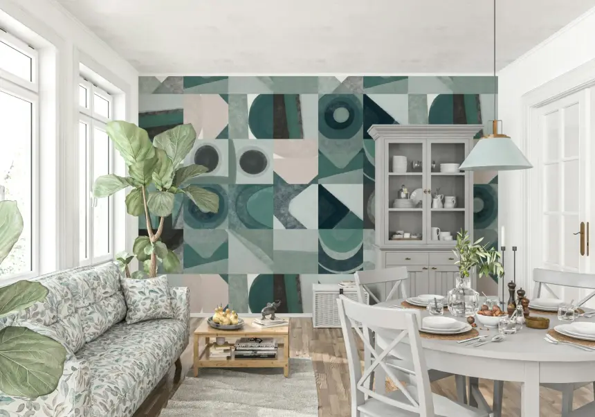 Abstract Tiles Wall Mural - 2861701