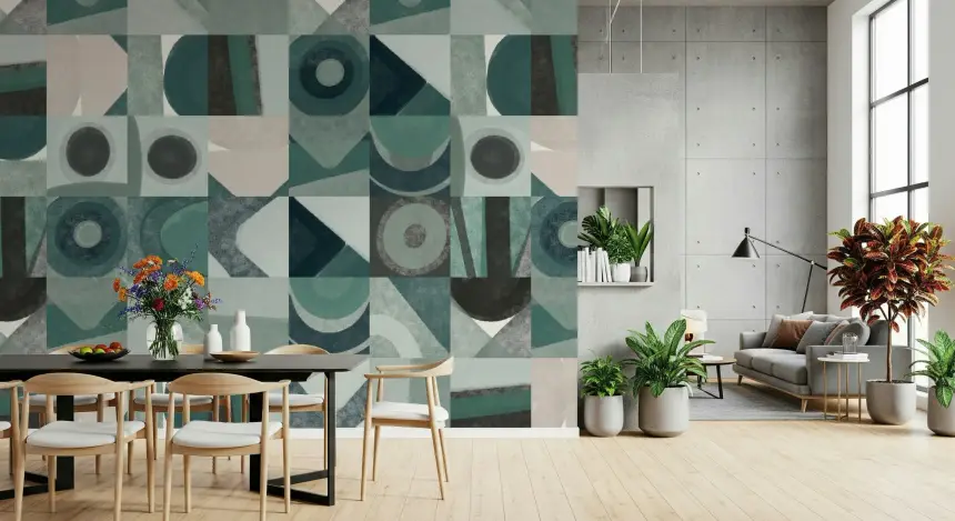 Abstract Tiles Wall Mural - 2861701