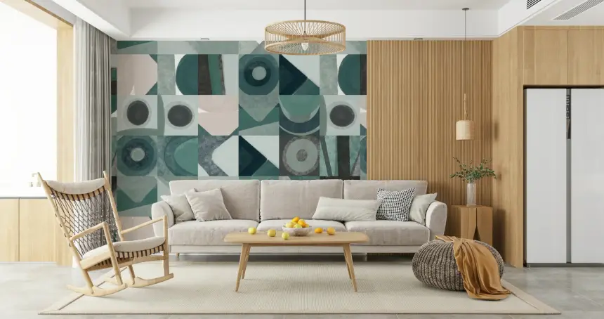 Abstract Tiles Wall Mural - 2861701