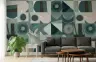 Teal Geometric Abstract Wallpaper 5