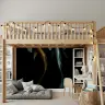 Golden and Teal Koi Fish Wall Mural 4
