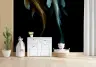 Golden and Teal Koi Fish Wall Mural 5
