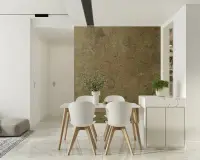 Rustic Ochre Weathered Earth Texture Wallpaper