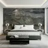 Volcanic Ash Grey Stone Wall Texture Wallpaper Mural 2