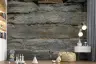 Rugged Grey Brown Timber Planks Wallpaper Mural 3