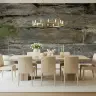 Rugged Grey Brown Timber Planks Wallpaper Mural 4