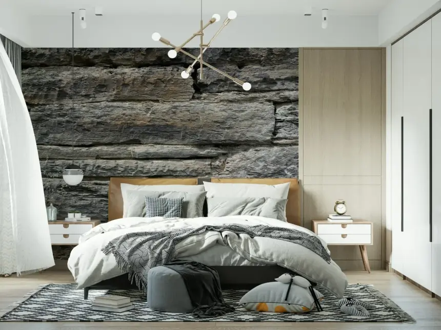 Aged Stone Wall Mural -2566573