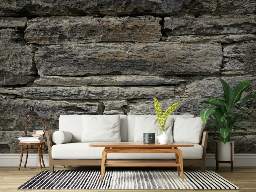 Aged Stone Wall Mural -2566573