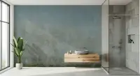 Aged Patina Blue Grey Ombre Wall Mural